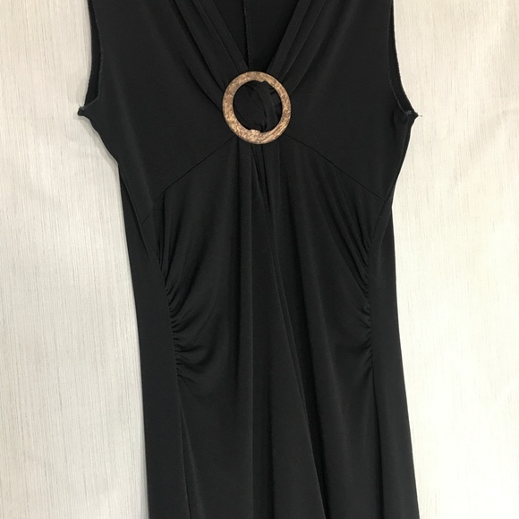 Speechless Black Sleeveless High Low Dress With Side Ruching In Women's Size Med - Picture 4 of 5